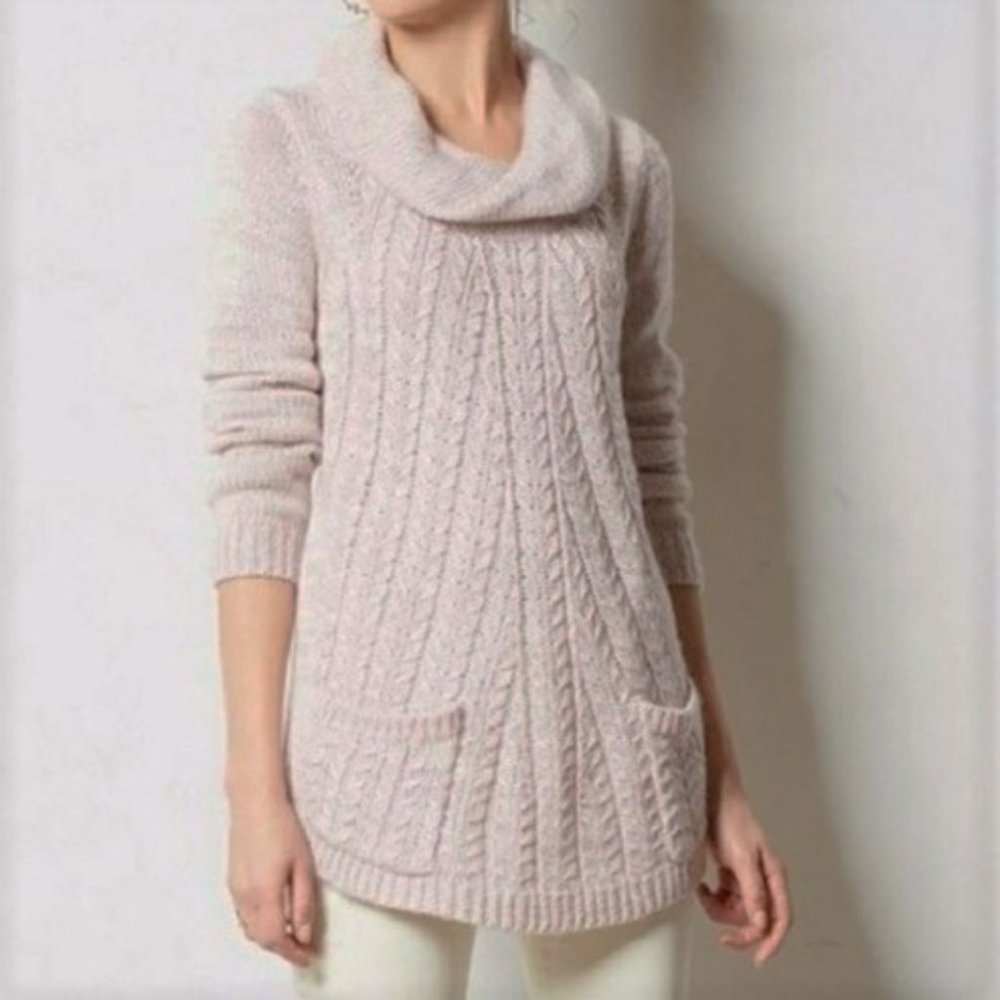 Anthropologie Guinevere Cable Knit Sweater - Size Small